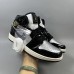 Air Jordan 1 AJ1 High Running Shoes-Black/Silver-6828197