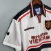 Retro 97/98 Manchester United M-U Away White Jersey Kit Short Sleeve-8335717