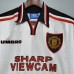 Retro 97/98 Manchester United M-U Away White Jersey Kit Short Sleeve-8335717
