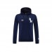 25/26 Real Madrid Hooded Nvay Blue Edition Classic Jacket Training Suit (Top+Pant)-4936266