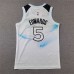 NBA Kids Minnesota Timberwolves EDWARDS #5 White City Edition NBA Kids Jersey-5858503