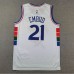 2025 Philadelphia 76ers EMBIID #21 White City Edition NBA Jersey-9002104