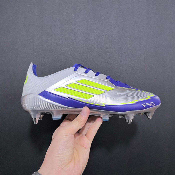 F50 FG Soccer Shoes-Gray/Blue-6457710