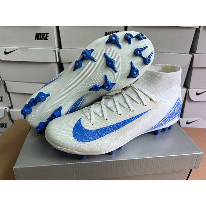 Air Zoom Mercurial Superfly 16 Elite XXV SG Soccer Shoes-White/Blue-1544907