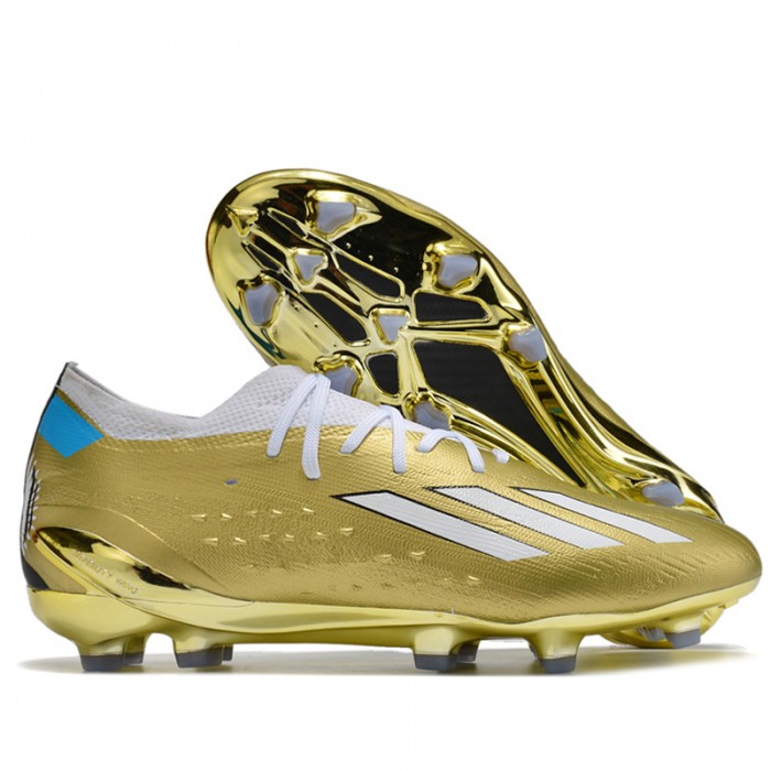 X Speedportal .1 2022 World Cup Boots FG Soccer Shoes-Gold/White-9381512