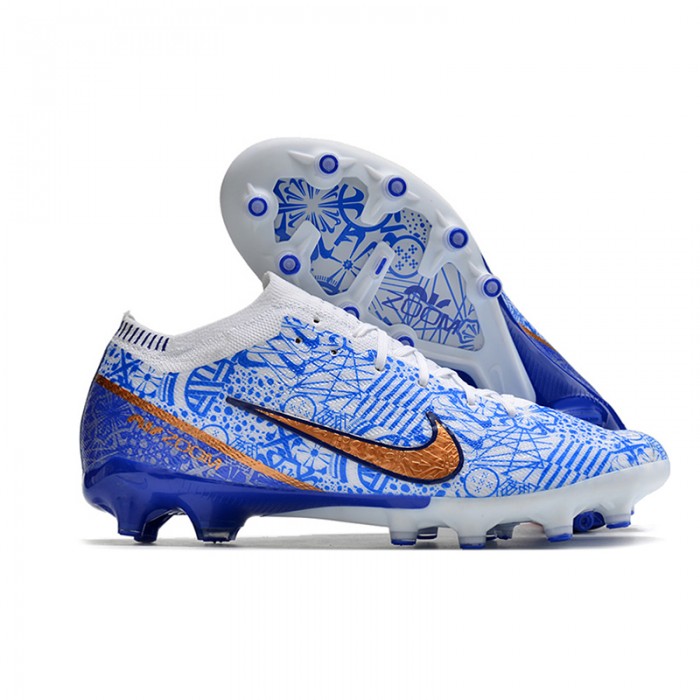 Air Zoom Mercurial Vapor XV Elite FG Soccer Shoes-White/Blue-306991
