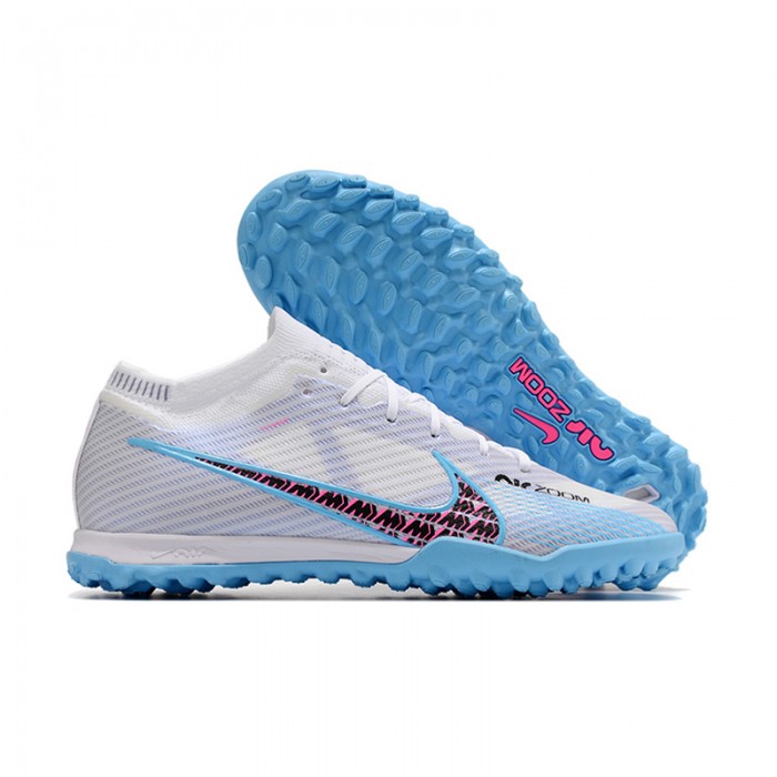 Vapor 15 Academy TF Soccer Shoes-White/Blue-172421