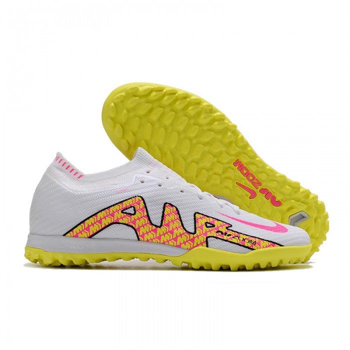 Air Zoom Mercurial Vapor XV Elite TF Soccer Shoes-White/Yellow-1141134