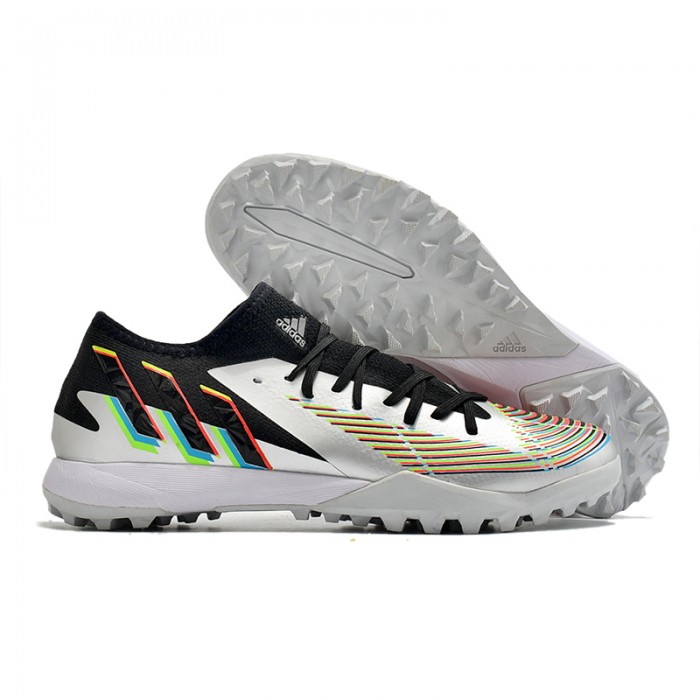 Predator Edge1 TF Soccer Shoes-Silver/Black-7226774