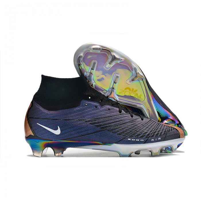 Air Zoom Mercurial Superfly IX Elite FG High Soccer Shoes-Purple/Black-5757772
