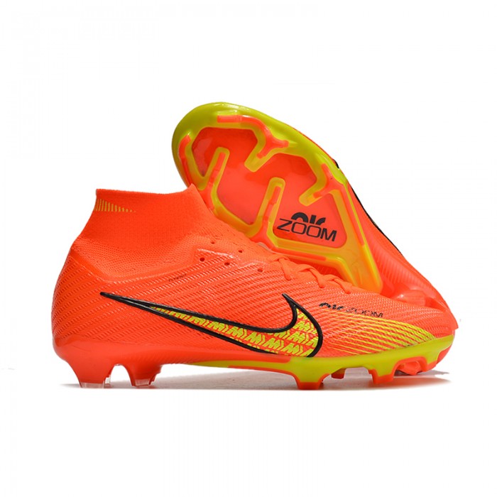 Air Zoom Mercurial Superfly IX Elite FG High Soccer Shoes-Red/Yellow-6086457