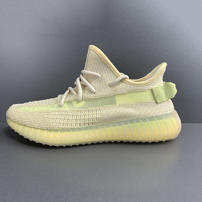 Kanye West Boost Yeezy SPLV 350 V2 Running Shoes-Khkia/Yellow-9685812