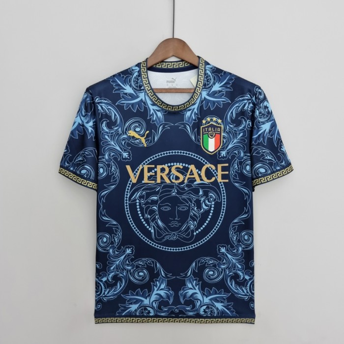 2022 Italy x V blue Jersey Kit short sleeve-7662987