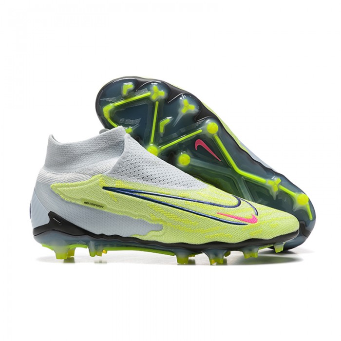 Phantom GX Elite FG High Soccer Shoes-Green/Gray-5057901