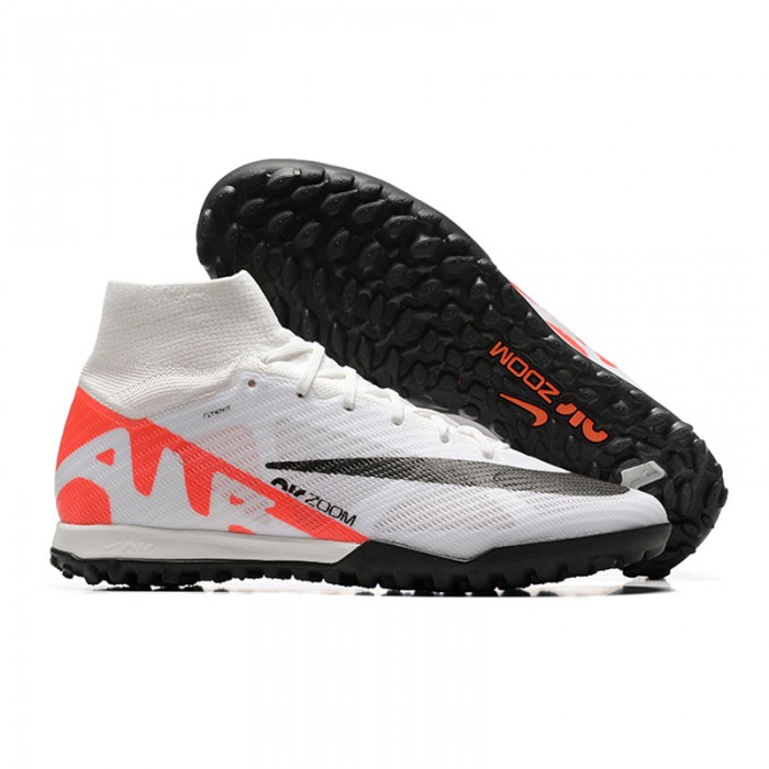 Superfly 8 Academy TF High Soccer Shoes-White/Black-4898752