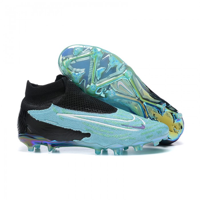 Phantom GX Elite FG High Soccer Shoes-Blue/Black-1160205