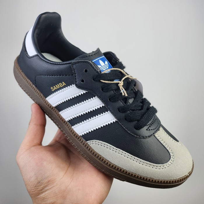SAMBA Running Shoes-Black/White-2107591