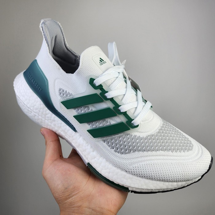 Uitra Boost 21 Running Shoes-White/Green-4038126
