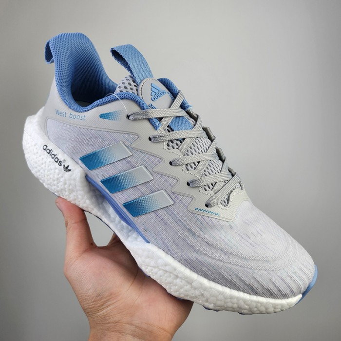 Ultra Light Boost Running Shoes-Gray/Blue-8548492