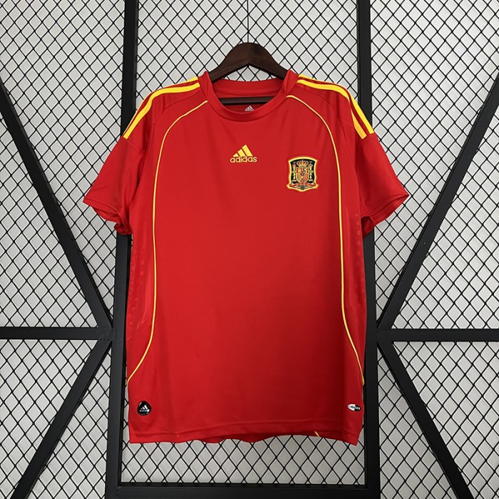 Retro 2008 Spain Home Red Jersey version Kit short sleeve-898055