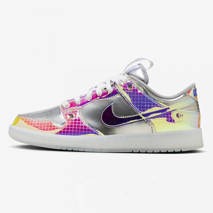 SB Dunk Low“Be True”Running Shoes-Gray/Purple-2374408