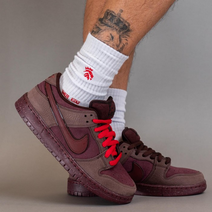 SB Dunk Low Premium“Valentine's Day”Running Shoes-Wine Red-426218