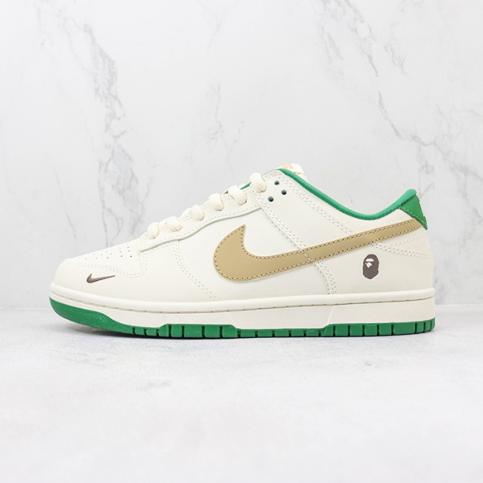 SSB Dunk Low Running Shoes-White/Green-429445