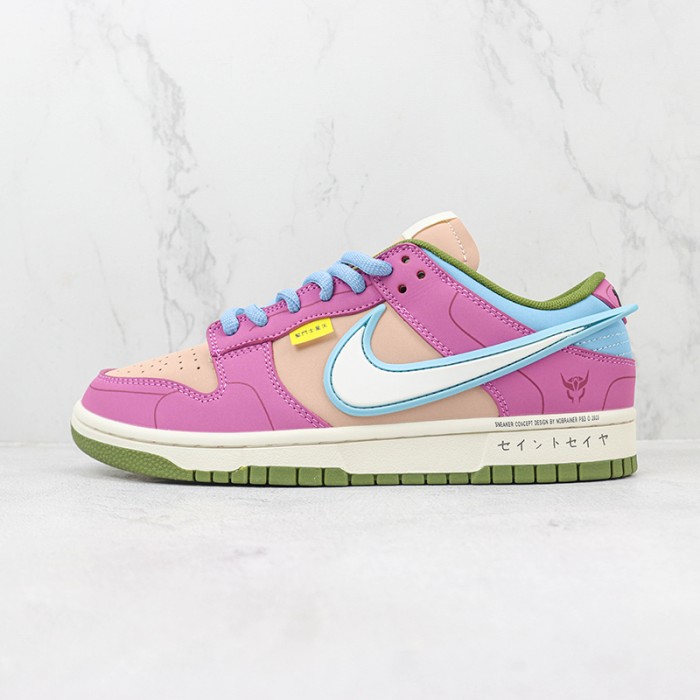 SB Dunk Low Running Shoes-Pink/Khaki-4969756