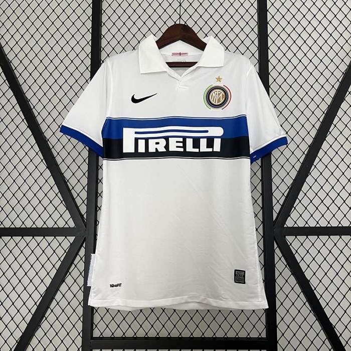 Retro 09/10 Real Madrid Away White Jersey Kit short sleeve-3123164