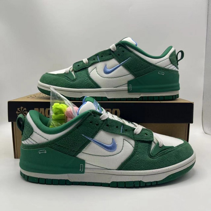 SB Dunk Low Running Shoes-Green/White-9497089