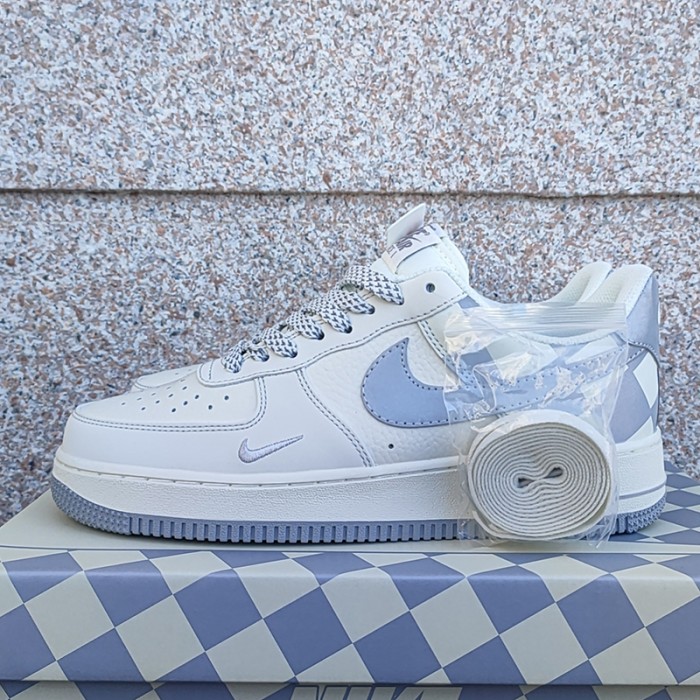 Air Force 1 AF1 Running Shoes-White/Gray-3349722