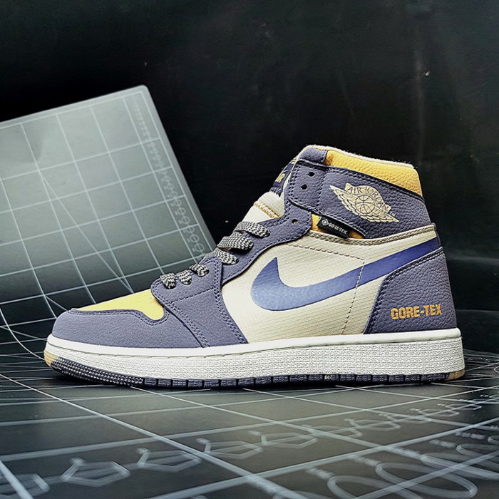 Air​ Jordan 1 ​High AJ1 Running Shoes-Purple/Khaki-4760961