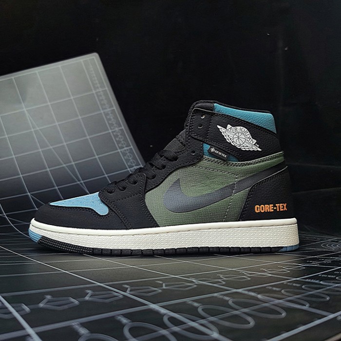 Air Jordan 1 High Element Gore Tex Db2889 Running Shoes-Black/Green-6396372
