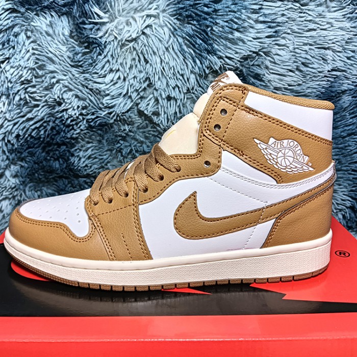 Air​ Jordan 1 ​High AJ1 Running Shoes-Khaki/White-5690673