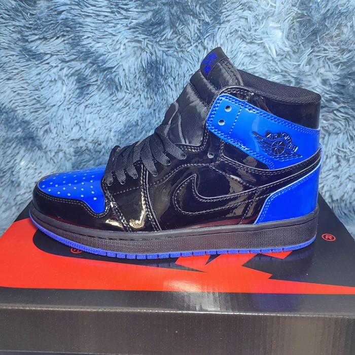 Air​ Jordan 1 ​High AJ1 Running Shoes-Black/Blue-3881587