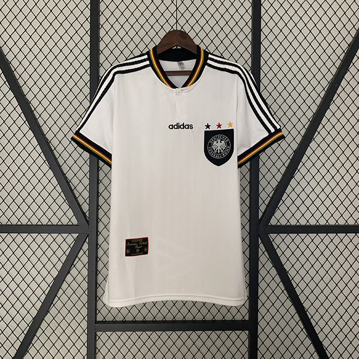 Retro 1996 Germany Home White Jersey Kit short sleeve-2031845