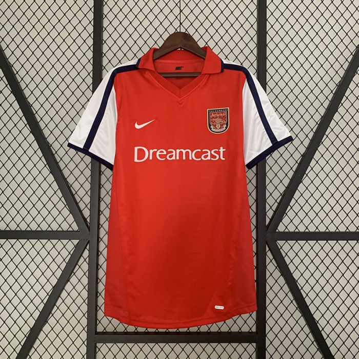 Retro 01/02 Arsenal Home Red Jersey Kit Short Sleeve-784004