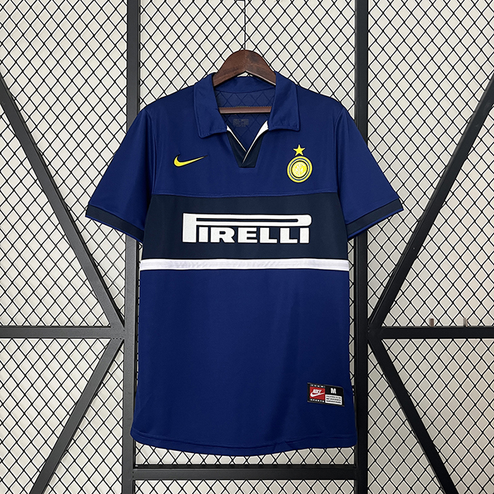 Retro 98/99 Inter Milan Third Away Blue Jersey Kit short sleeve-9499385