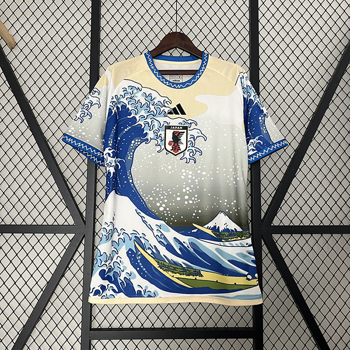 2024 Japan Special Edition Blue Khaki Jersey Kit short sleeve-3368167