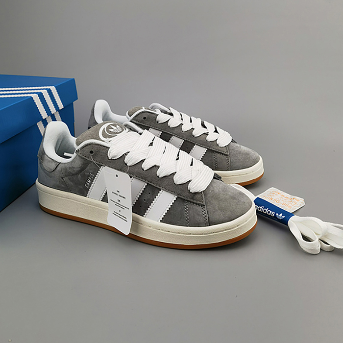 Campus 00s Grey White Running Shoes-Gray/White-1615474