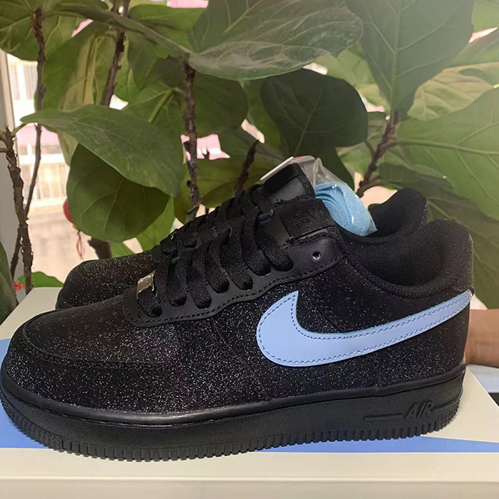 AIR FORCE 1 AF1‘07 Running Shoes-Black/Blue-7048332