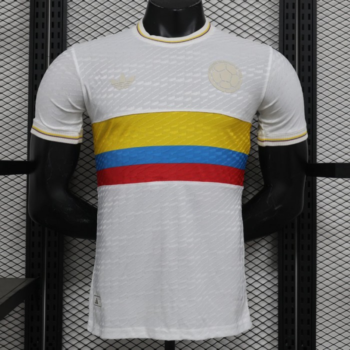 2024 Colombia Special Edition White Jersey Kit short sleeve (Player Version)-7461400