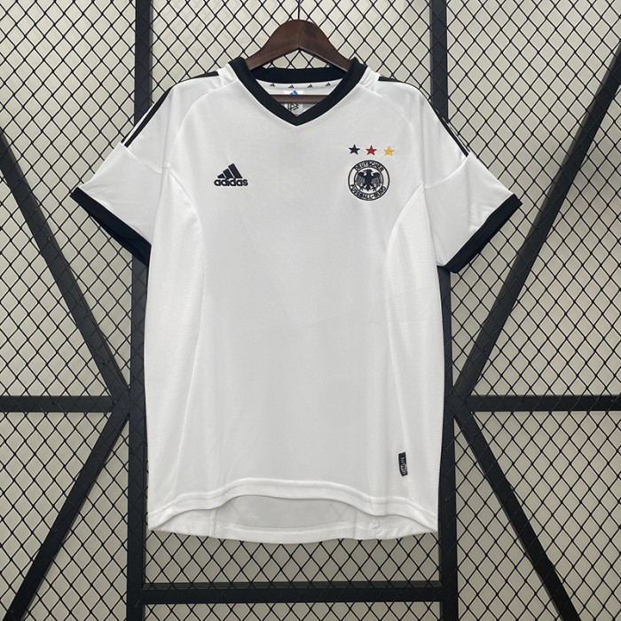 Retro 02/03 Germany Home White Jersey Version Short Sleeve-6818352