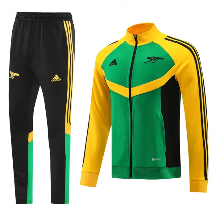 24/25 Arsenal Green Yellow Edition Classic Jacket Training Suit (Top+Pant)-1977846