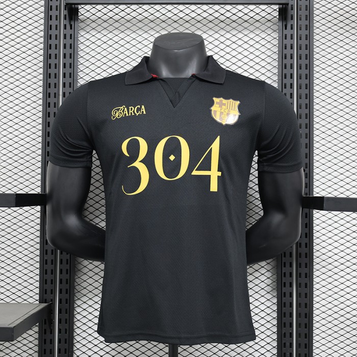 24/25 Barcelona Special Edition Black Jersey Kit short sleeve (Player Version)-9571750