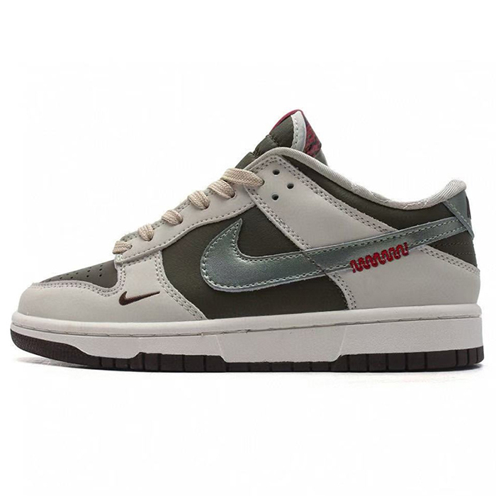 SB Dunk Low Running Shoes-Gray/Brown-8923837