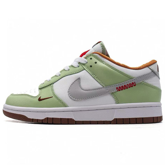 SB Dunk Low Running Shoes-Green/White-3762712