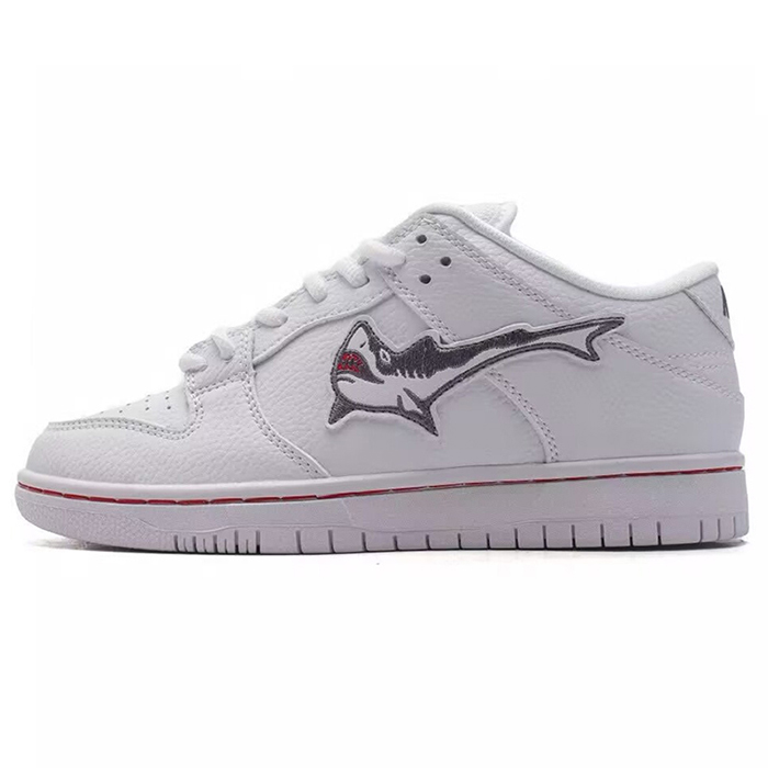 SB Dunk Low Running Shoes-All White-1314643