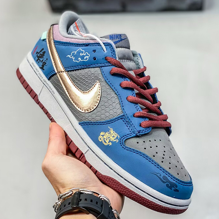 SB Dunk Low“BLACK MYTH”Running Shoes-Blue/Gray-3924468