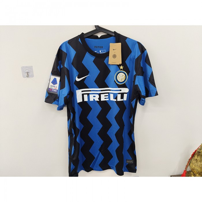 STOCK CLEARANCE [SIZE L] Retro 04/05 Inter Milan Home Blue Black Jersey Kit short sleeve-6019441